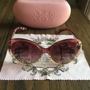 Juicy Couture Women's Sunglasses Wine and Gold